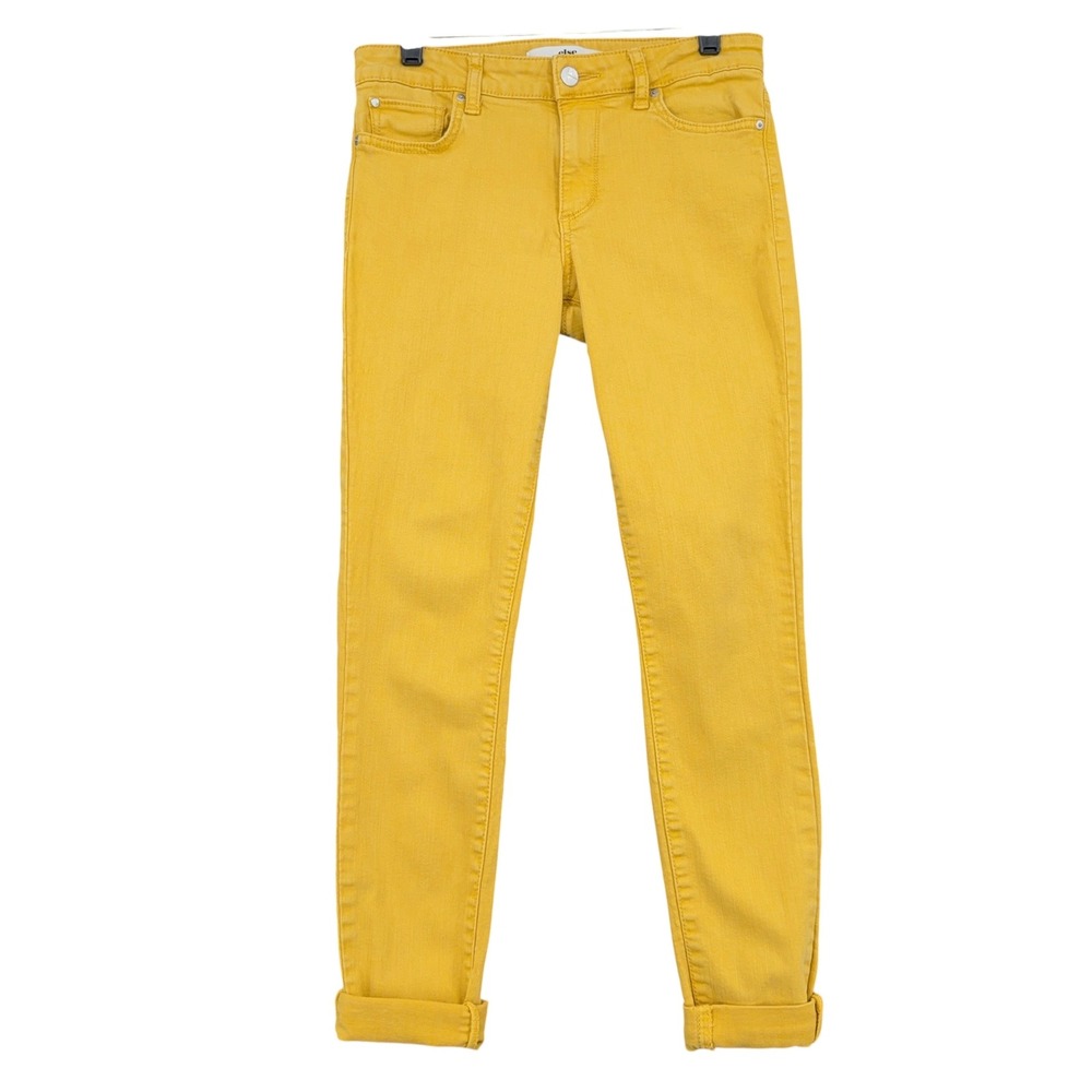 else Skinny Jeans Women 26 Lyocell Cotton Blend Yellow Mustard‎